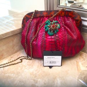 Lanvin python handbag